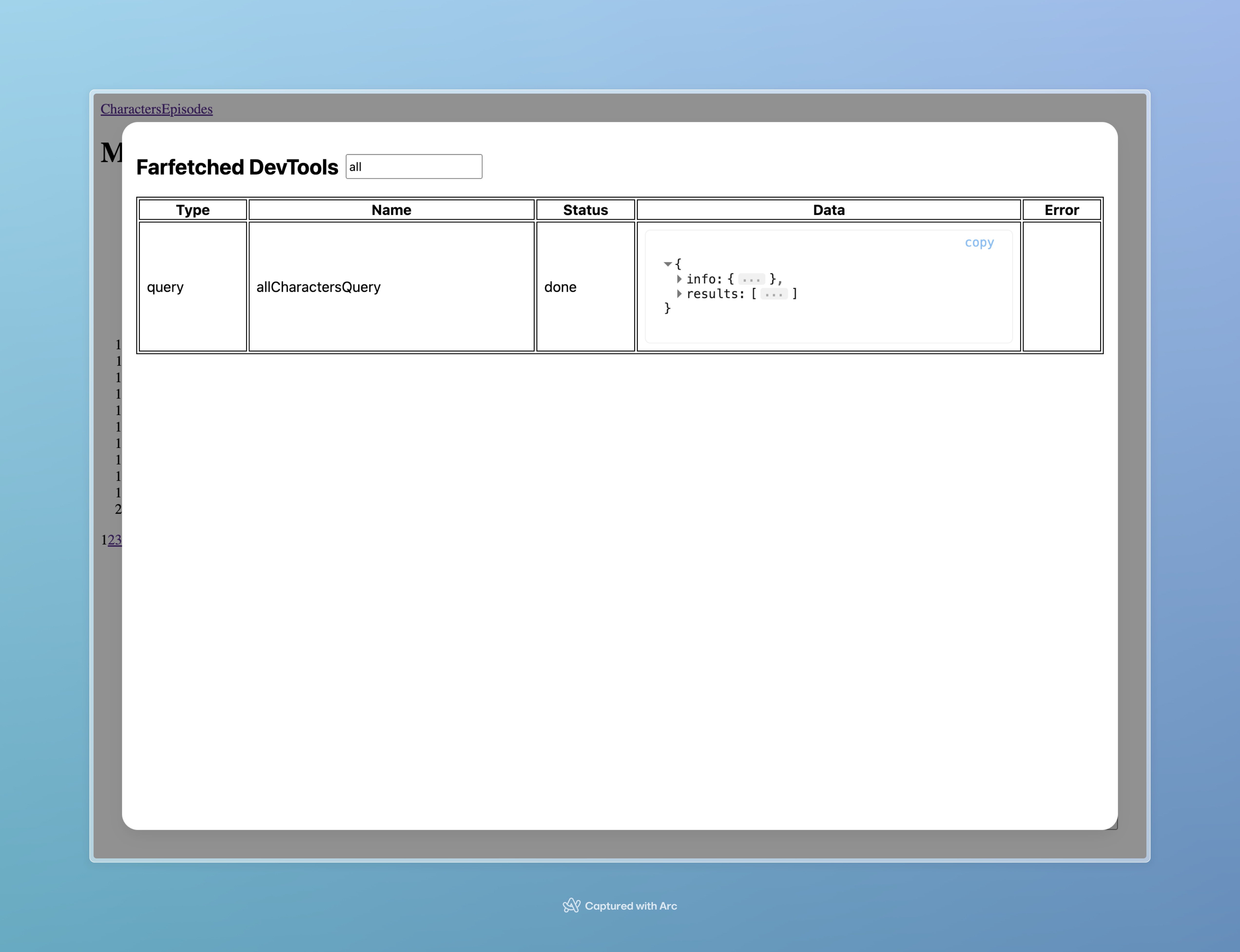 DevTools UI